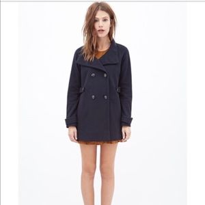 BLUE TRENCH COAT FOREVER 21  ***never worn***